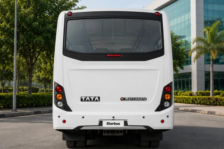 Tata Starbus Prime LP410/29 Staff Bus Rear View