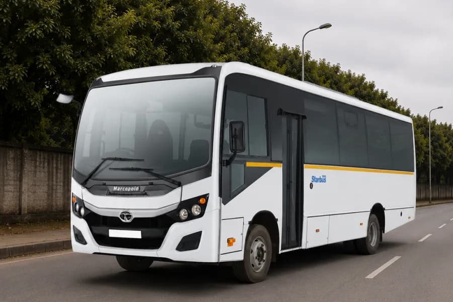 Tata Starbus Prime LP712/45 Staff Bus Front Side View
