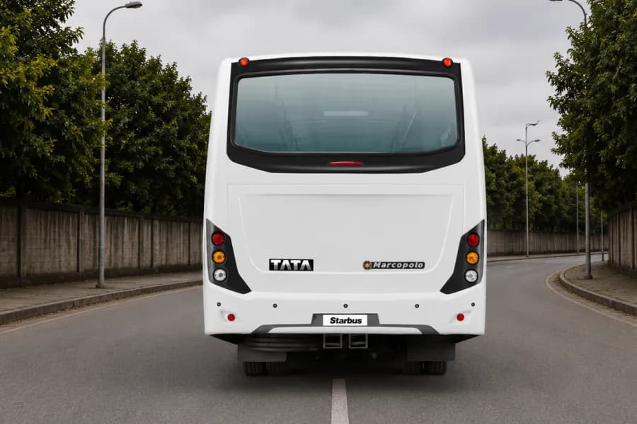 Tata Starbus Prime LP712/45 Staff Bus Rear View
