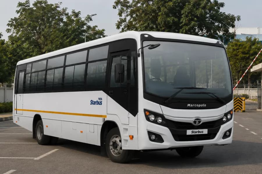 Tata Starbus Prime LP716/45 Staff Bus Front Side View