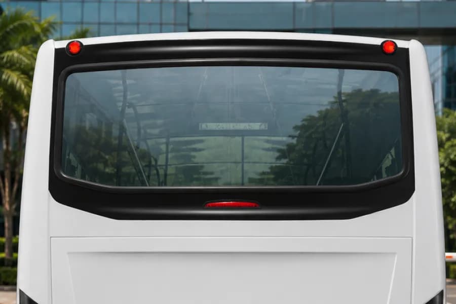 Tata Starbus Prime LP910/52 Rear Mirror View