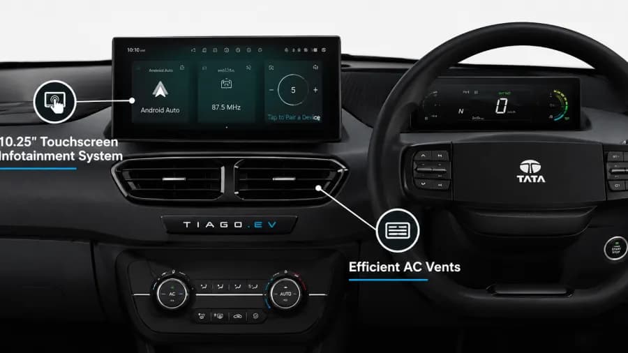 Tata Tiago EV Interior View