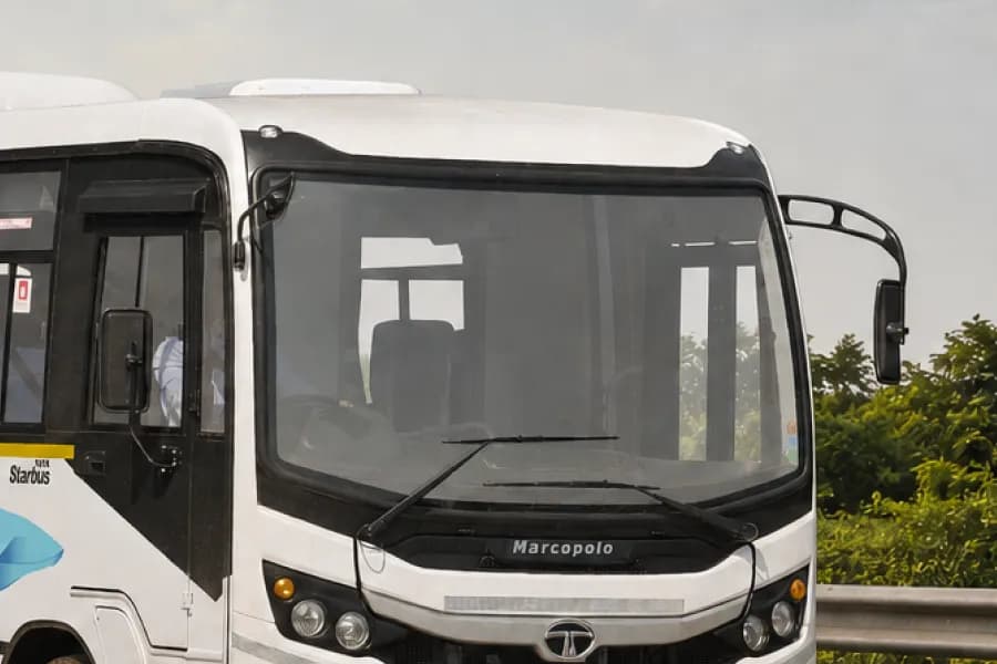 Tata Ultra Prime LPO 11.6/54 Staff Bus Windshield View