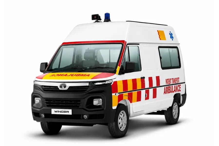 Tata Winger Ambulance White color