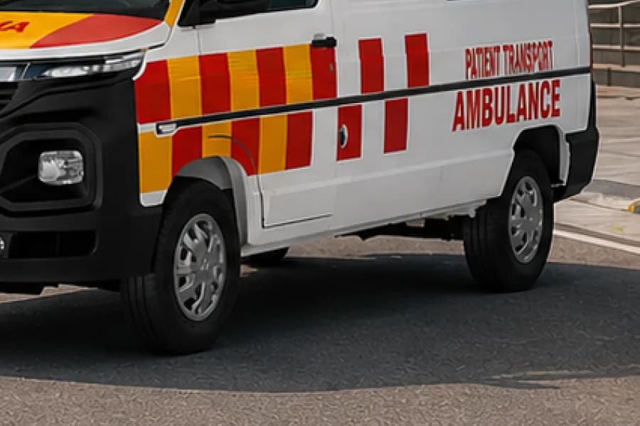 Tata Winger Ambulance Tyres View