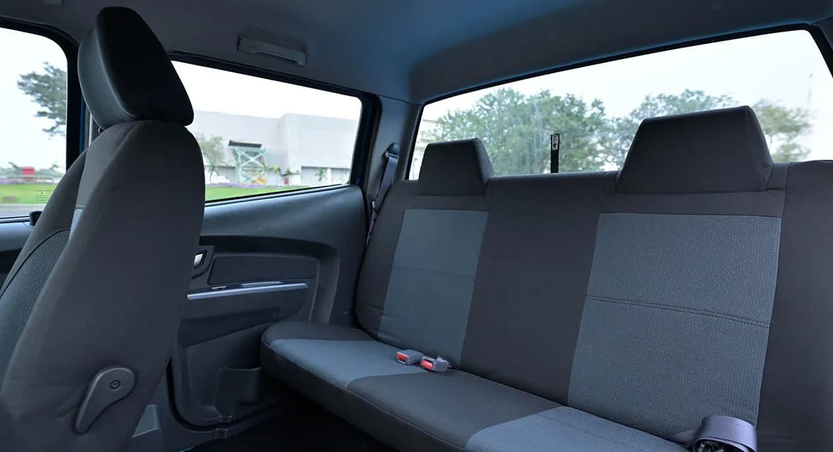 Tata Yodha Crew Cab Rear Seat View