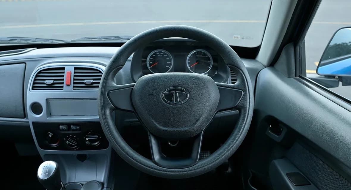 Tata Yodha Crew Cab Steering Wheel View