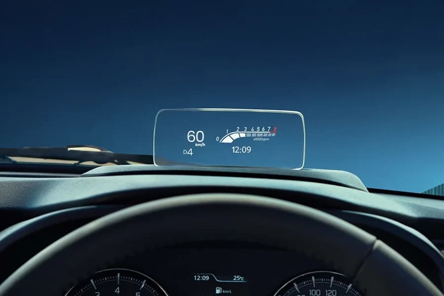 Toyota Glanza Facelift Head Up Display