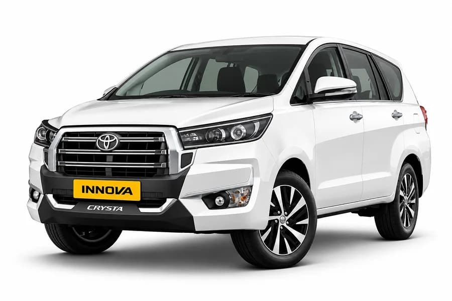 Toyota Innova Crysta FLT White color