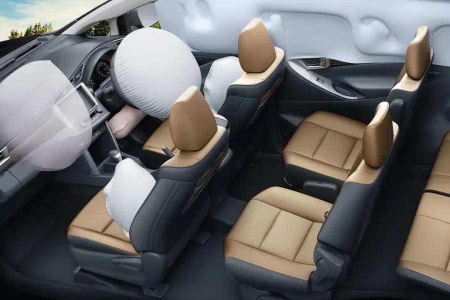 Toyota Innova Crysta FLT Airbags View