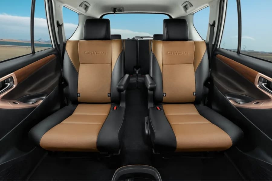 Toyota Innova Crysta FLT Brown And Black Leather Seats