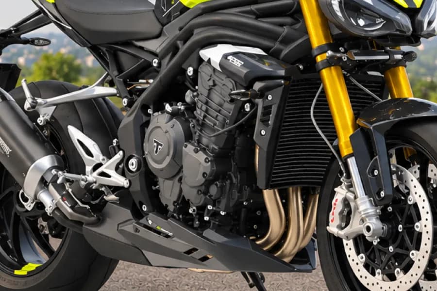 Triumph Speed Triple 1200 RX High-Performance Triple Engine View