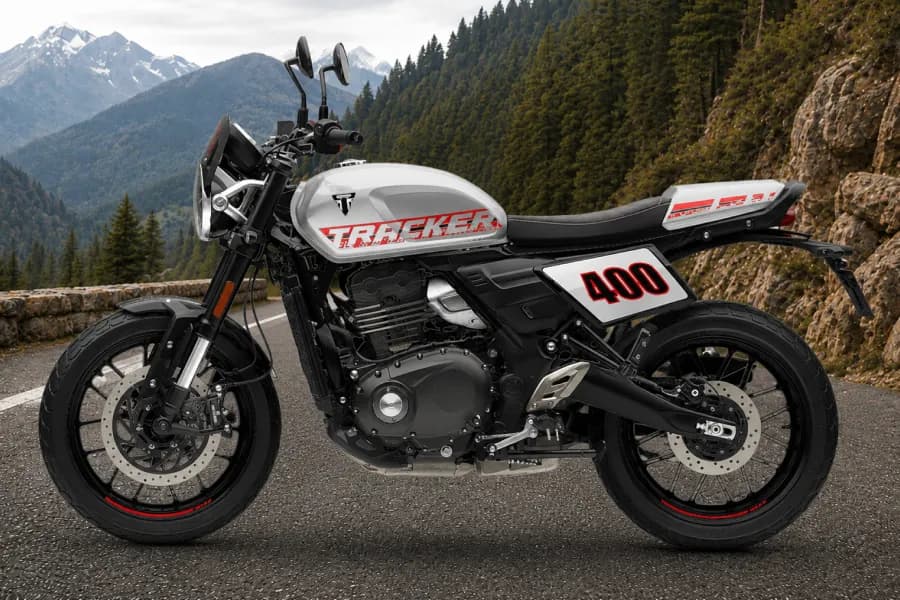 Triumph Tracker 400 Left Side View