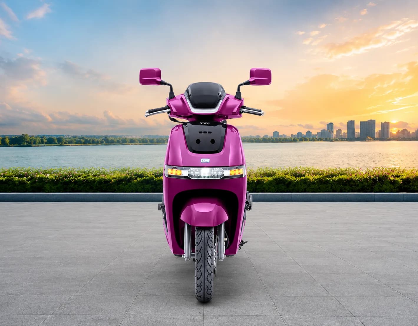 TVS iQube S Front View