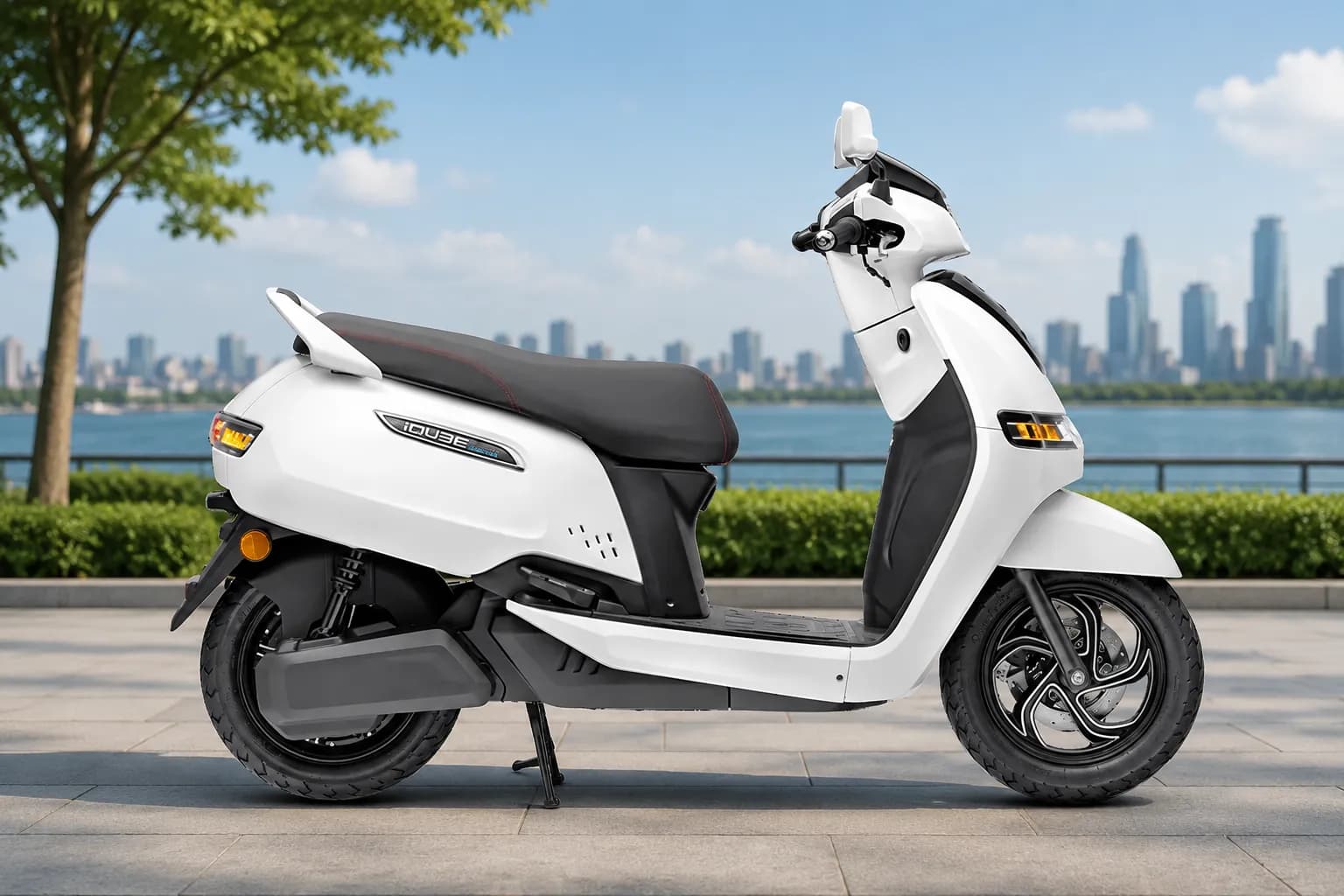 TVS iQube Right Side View