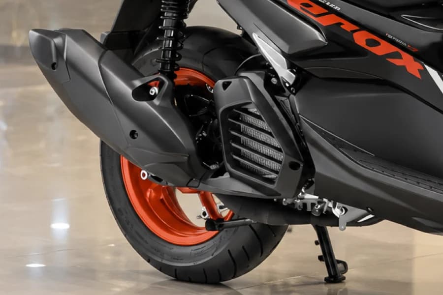 Yamaha Aerox 155 Rear Wheel View