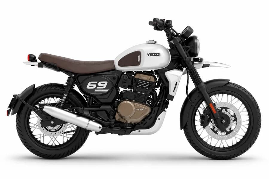 Yezdi Scrambler Grey Panther color