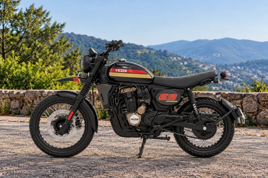 Yezdi Scrambler Left Side View