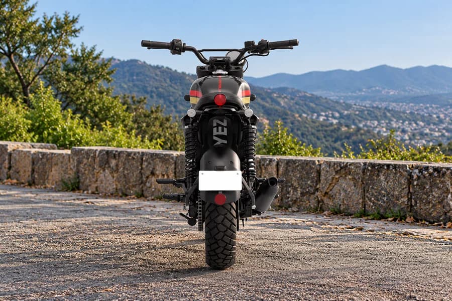 Yezdi Scrambler Rear View