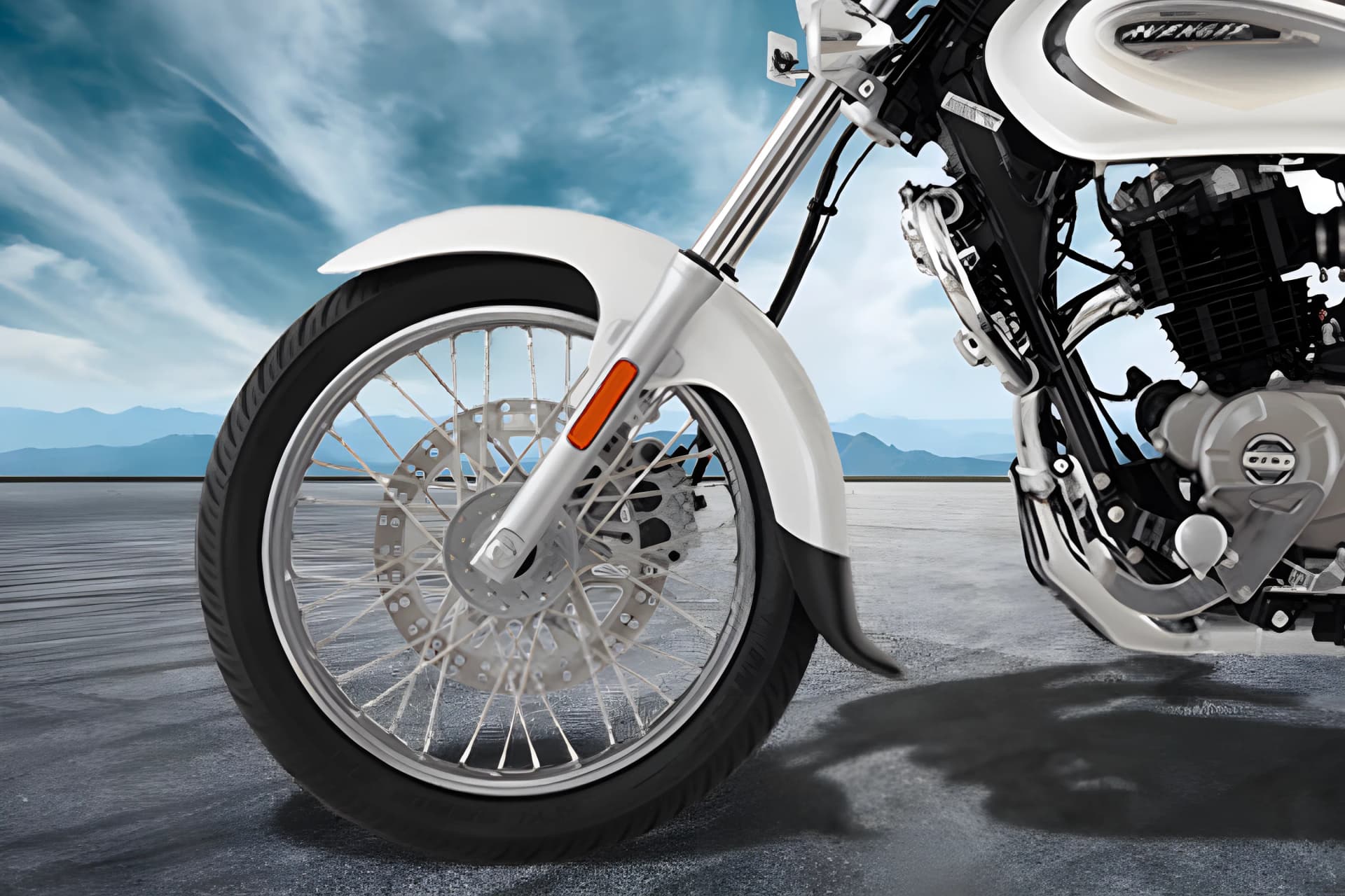 Bajaj Avenger 220 Cruise Front Wheel View