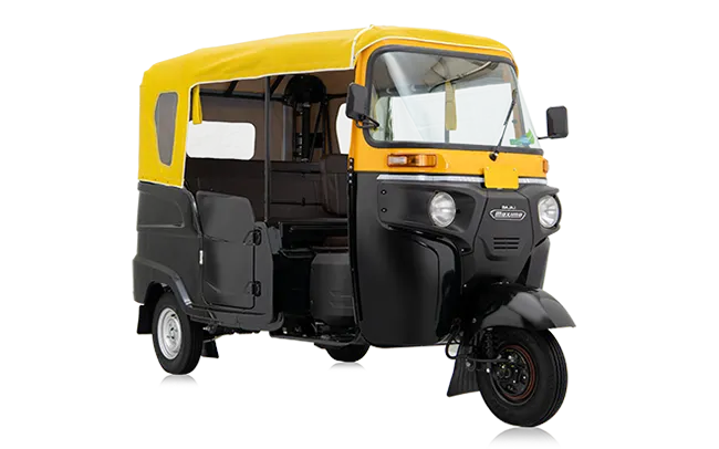 Bajaj Maxima Z CNG Black-Yellow color