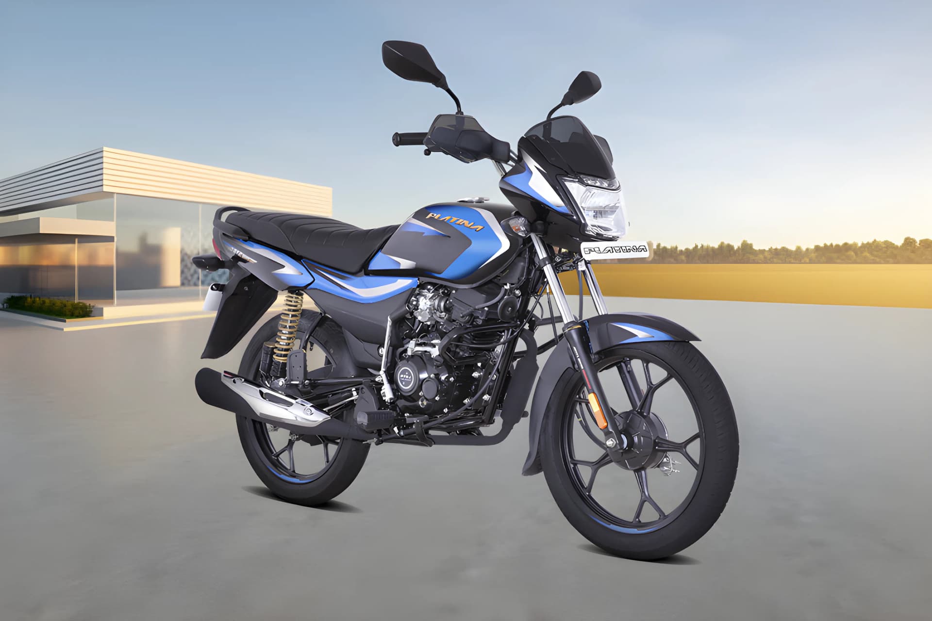 Bajaj Platina 110 Headlight View