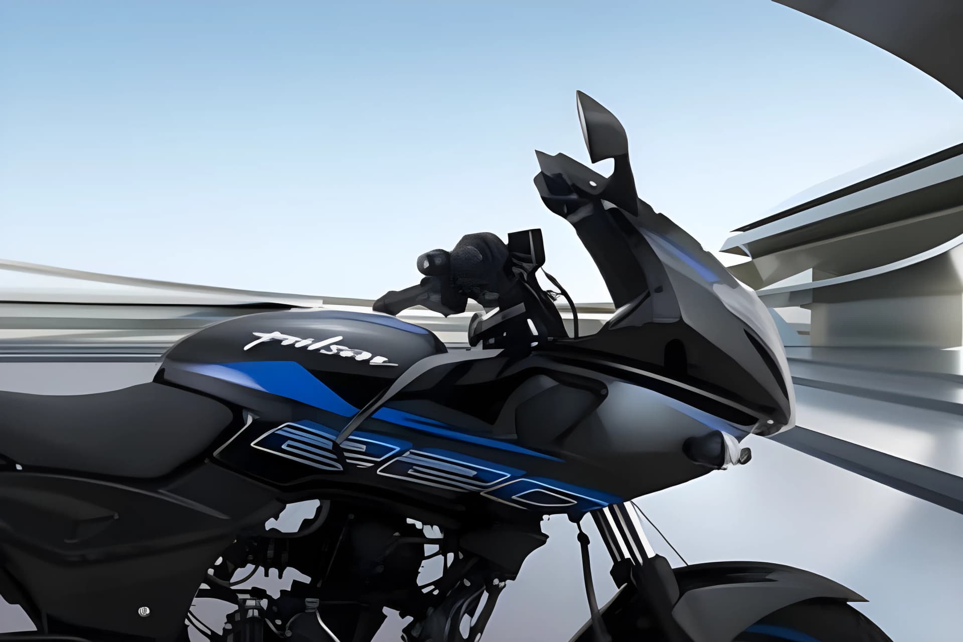 Bajaj Pulsar 220 F Fuel Tank View