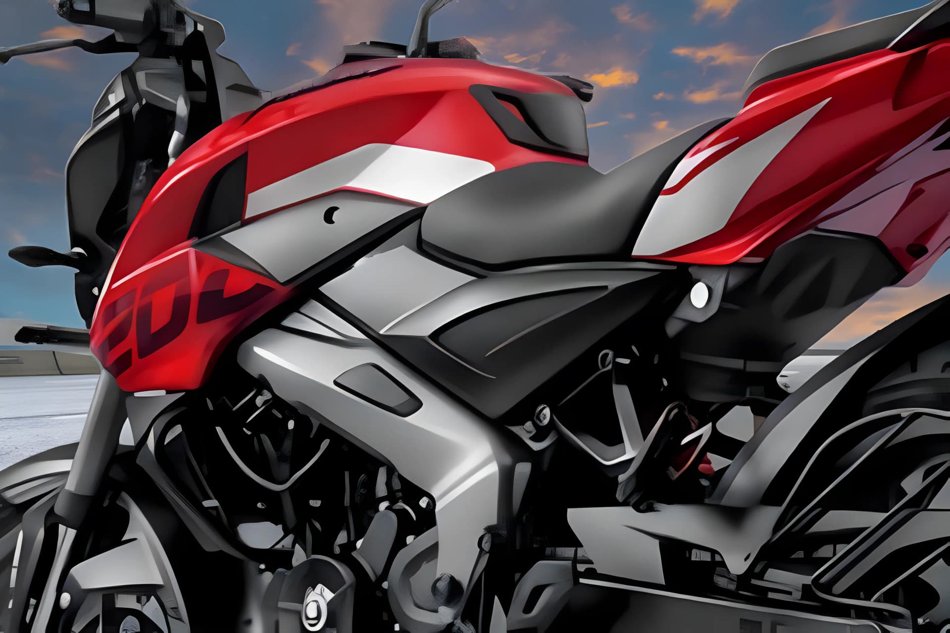 Bajaj Pulsar NS 200 Fuel Tank View