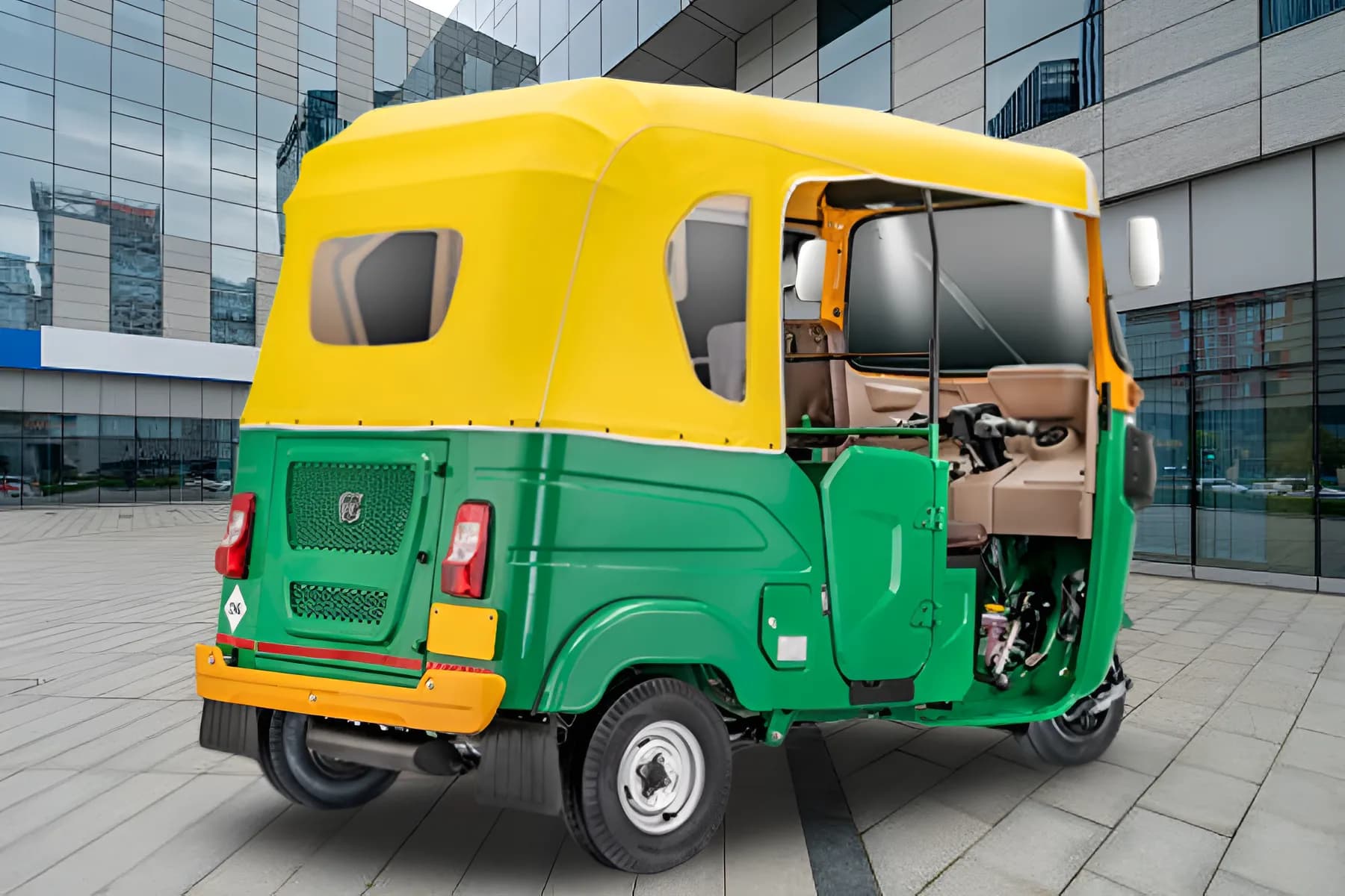 Bajaj RE LPG Rear Right Side View