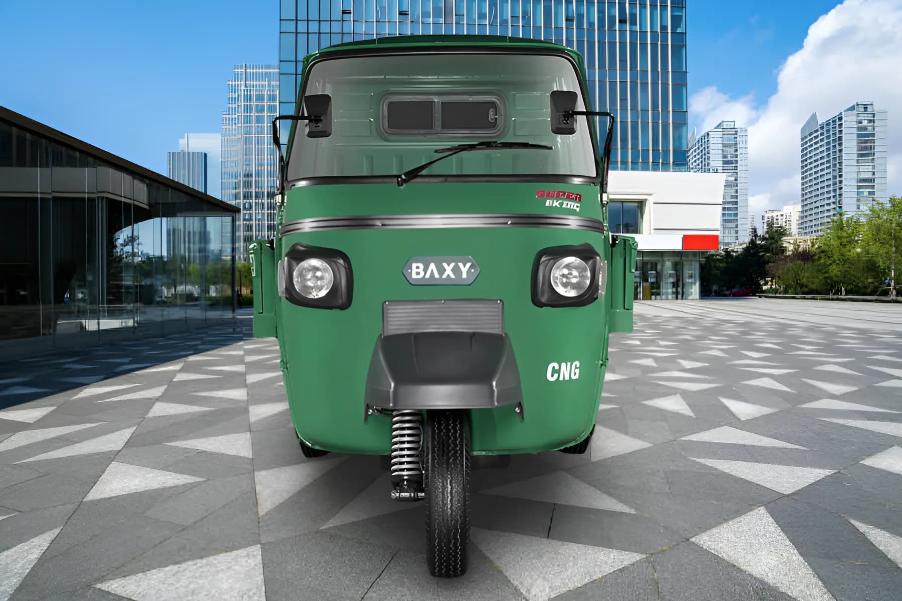 Baxy Super King Cargo CNG Front View
