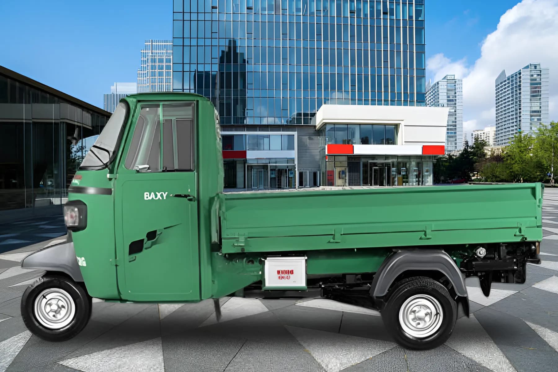 Baxy Super King Cargo CNG Left Side View