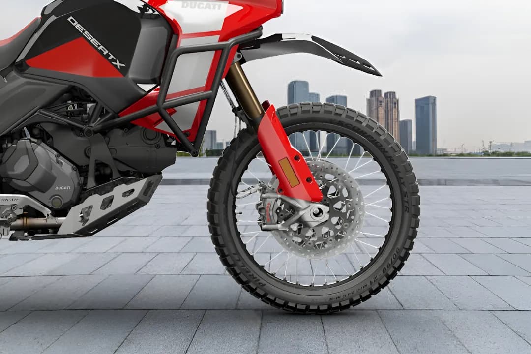 Ducati DesertX Front Wheel View