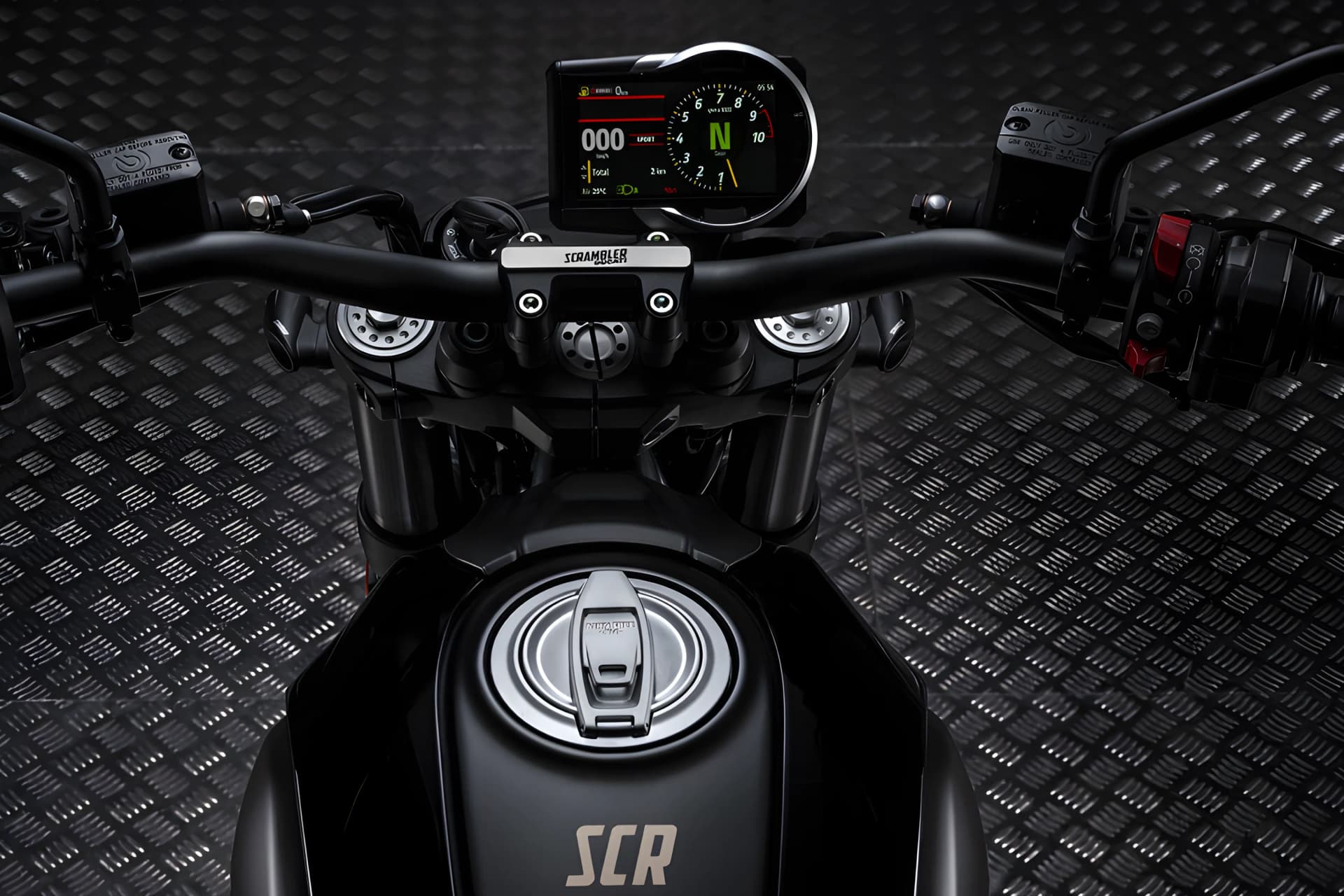 Ducati Scrambler Full Throttle Handlebar View