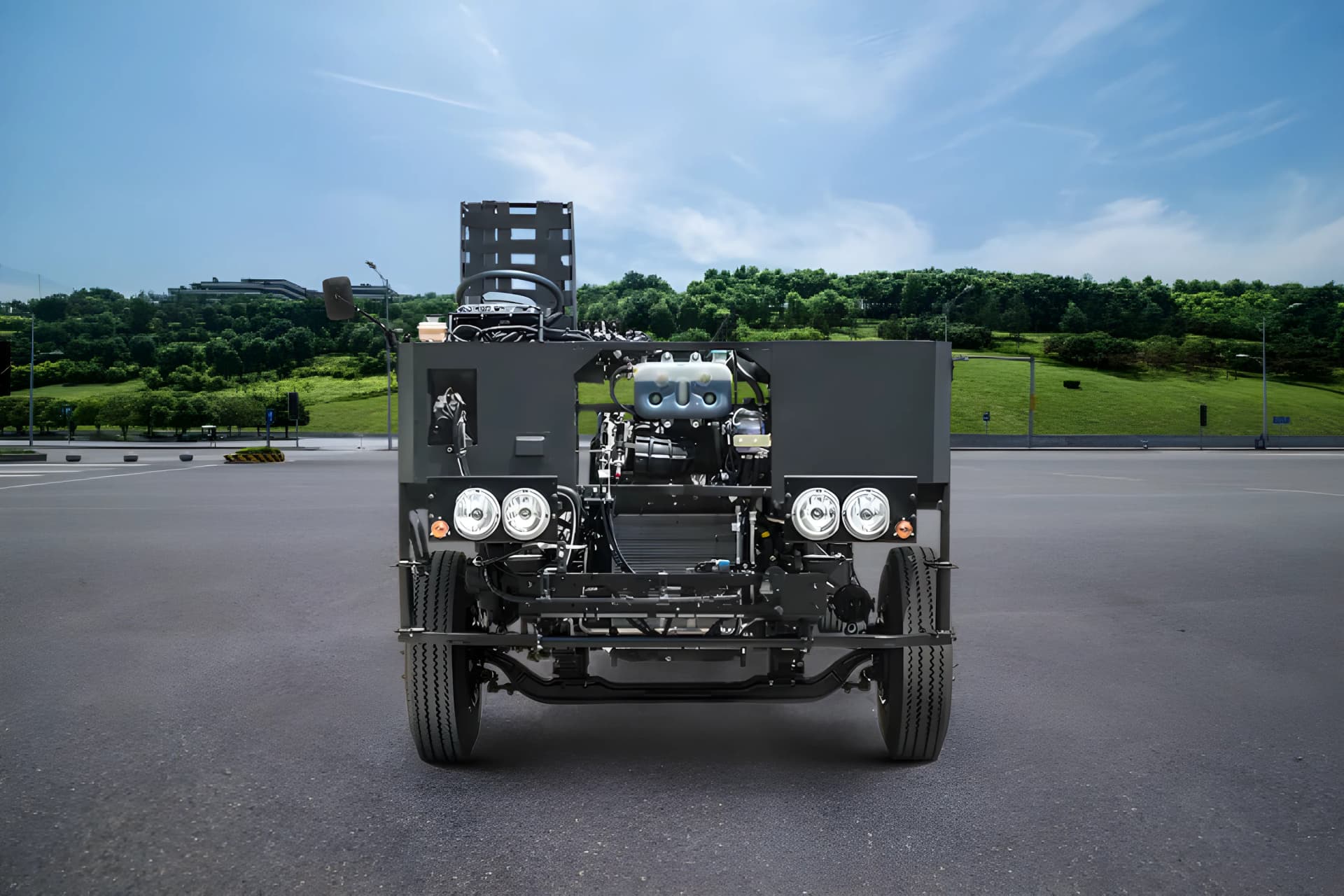 Eicher 2075 G Front Side View