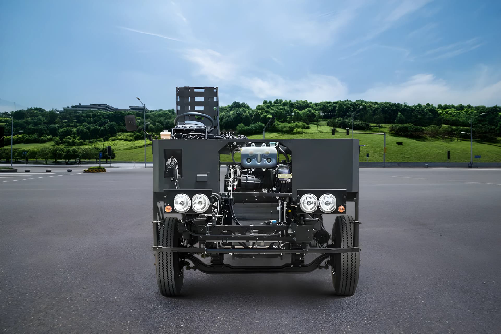 Eicher 2075 H Front Chassis View
