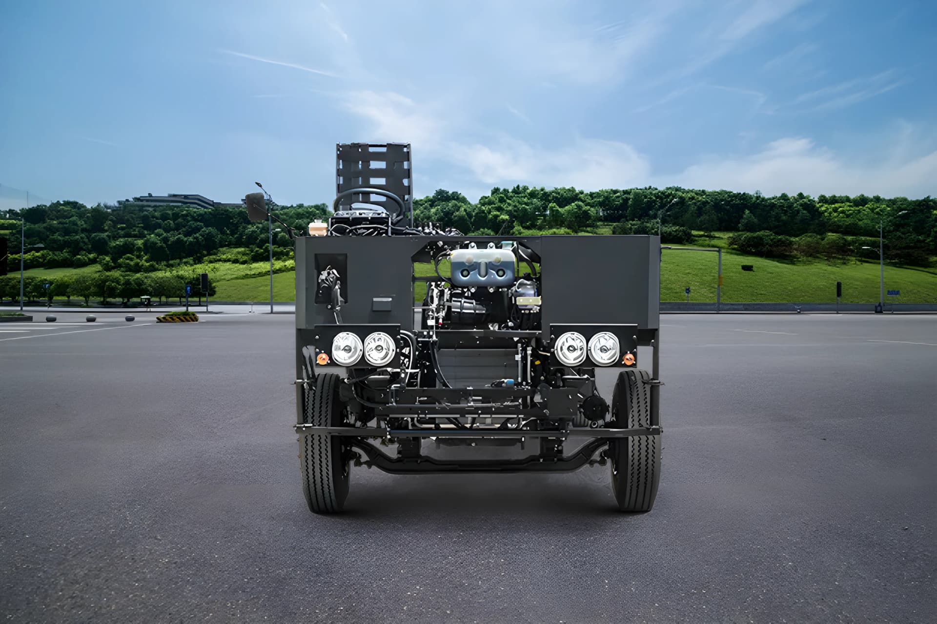 Eicher 2112 M Front Chassis View