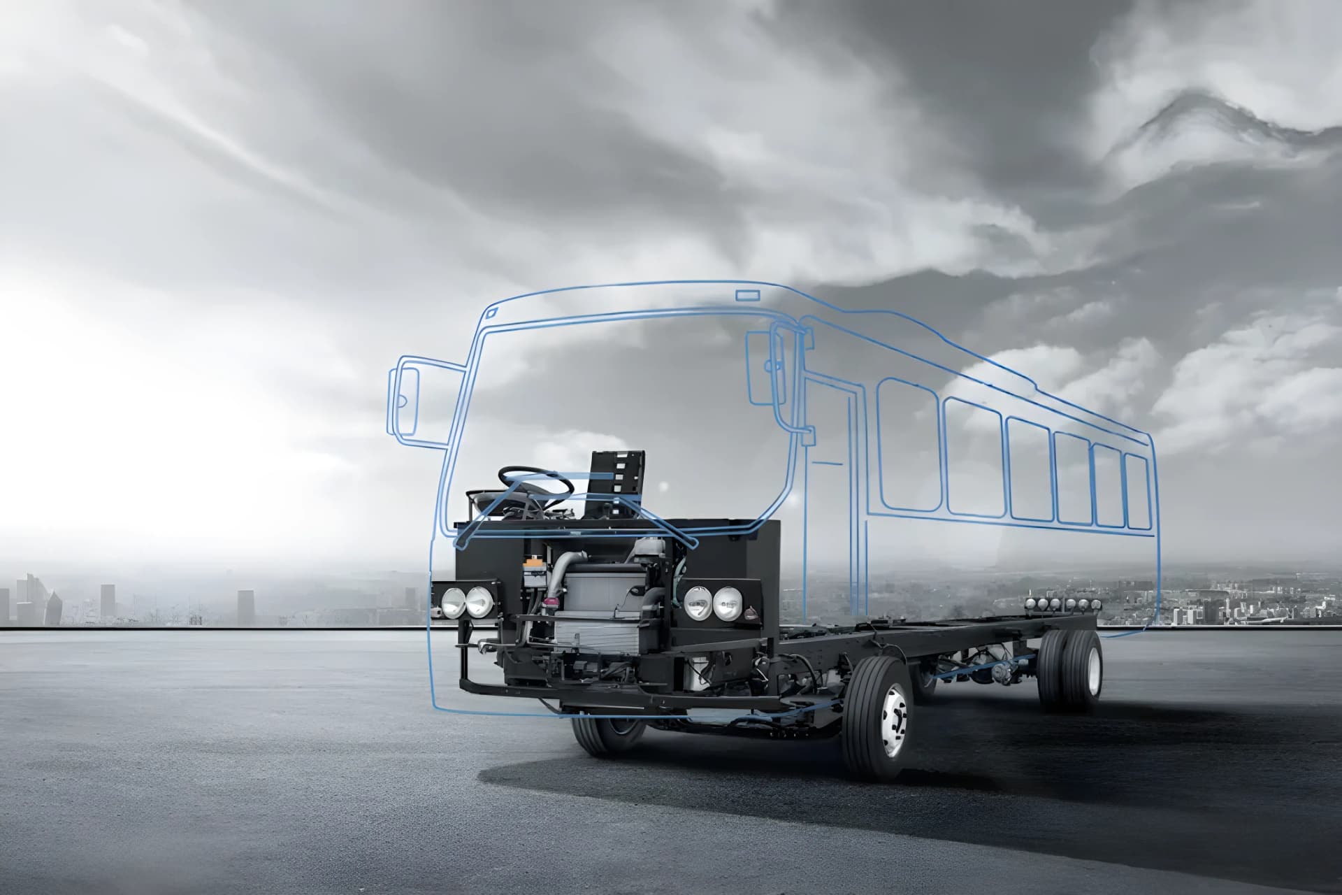 Eicher Pro 3011 H Front Right Chassis View