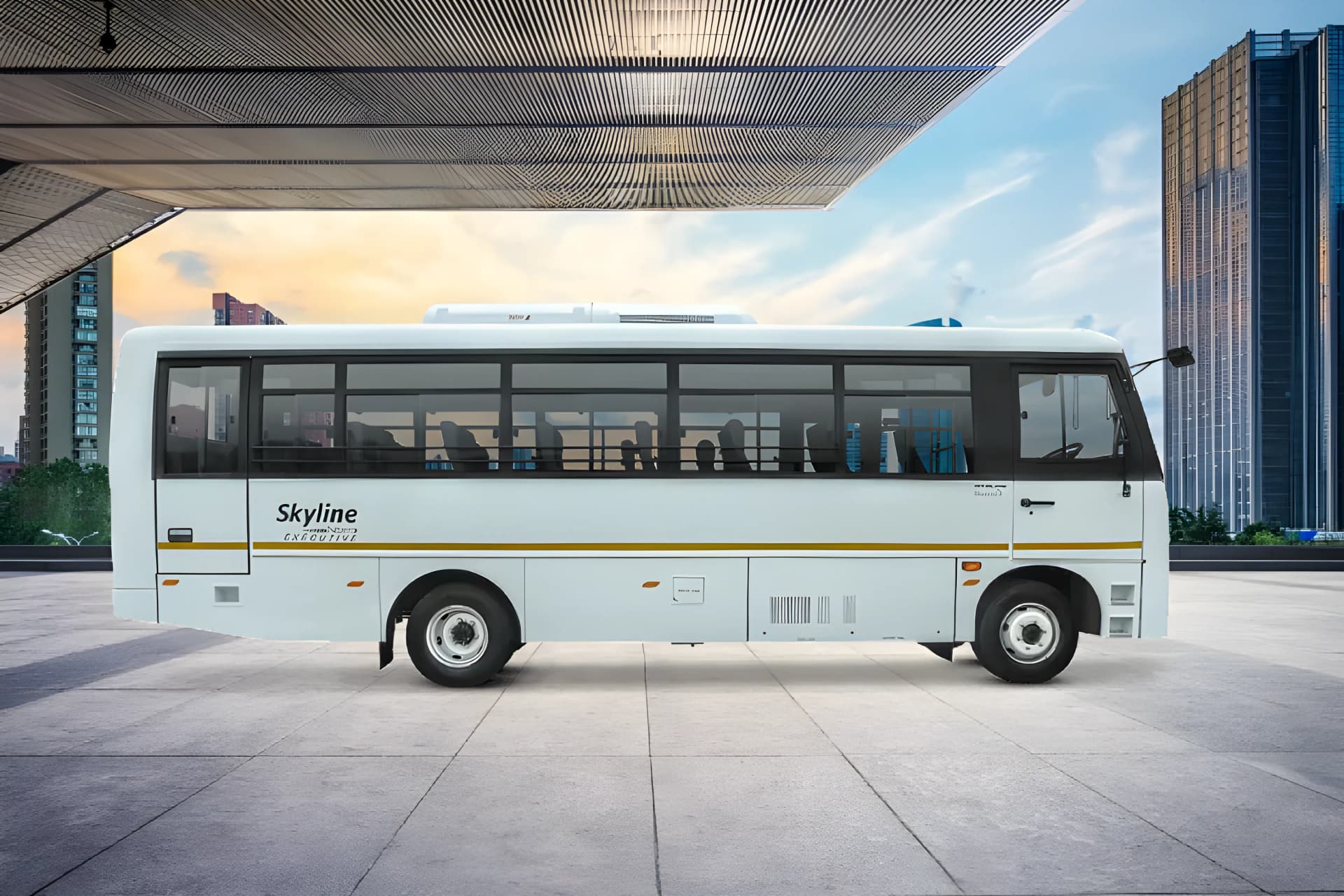 Eicher Skyline Next 2090K Staff Left Side View