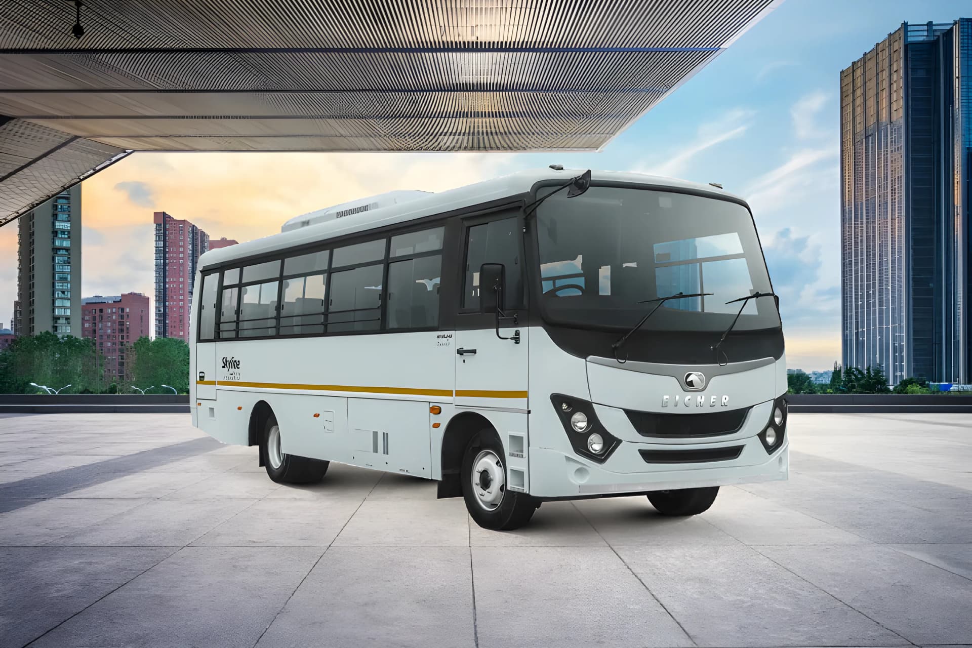 Eicher Skyline Next 2090K Staff Front Right Side View