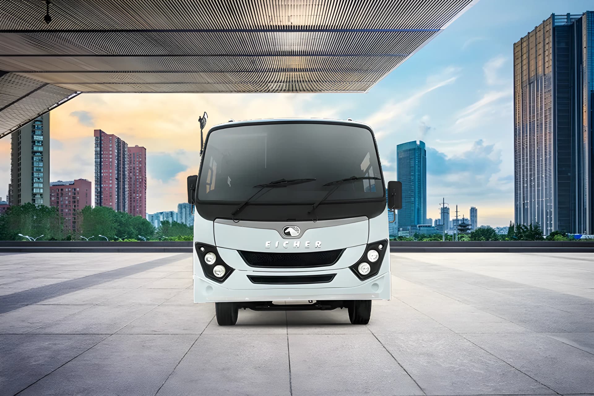 Eicher Skyline Next 2090K Staff Front Side View