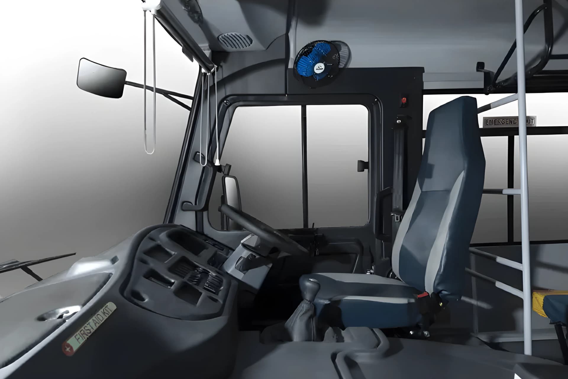 Eicher Starline Next 2050C School Bus Driver Seat View