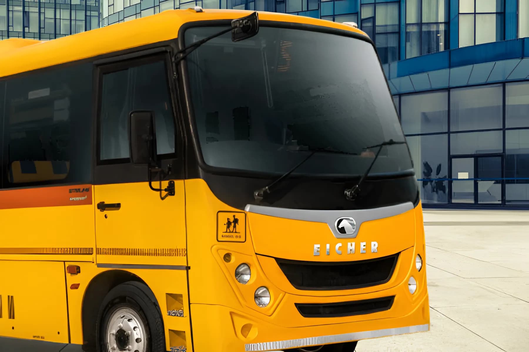 Eicher Starline Next 2075 G School Driver Entry Door View
