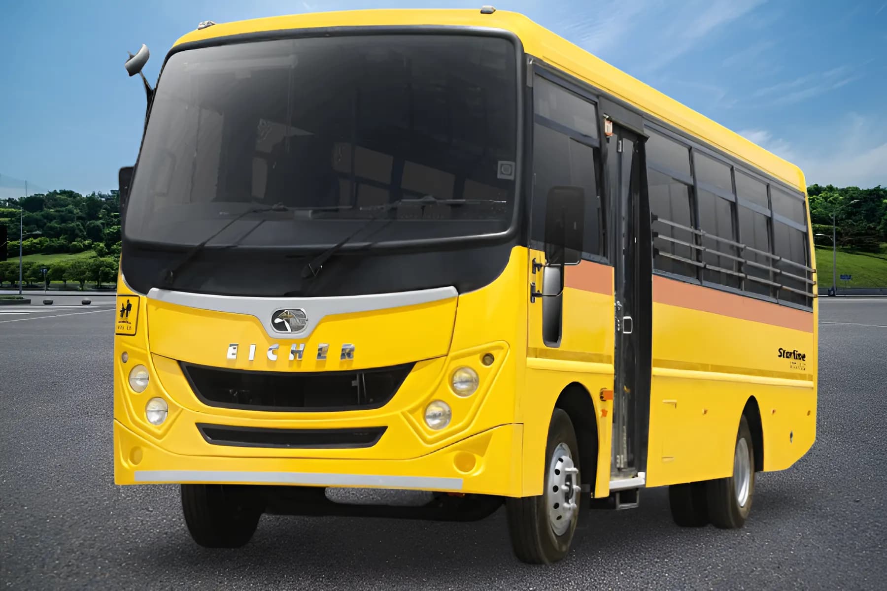 Eicher Starline Next 2075 H School Headlight view