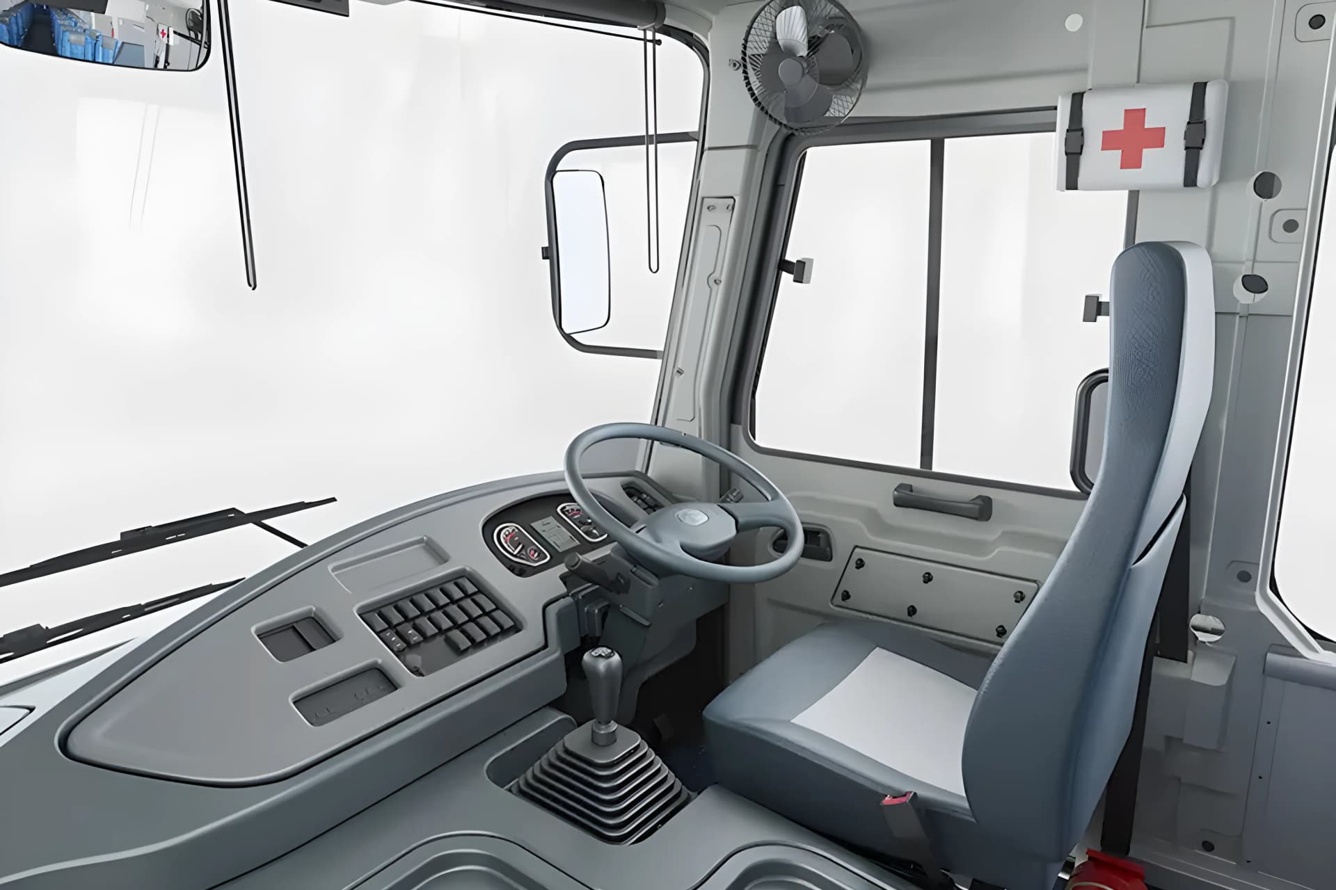 Eicher Starline RP 2075H Bus Driver Seat View