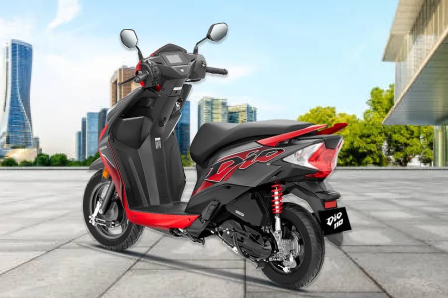Honda Dio 110 Rear Left Side View