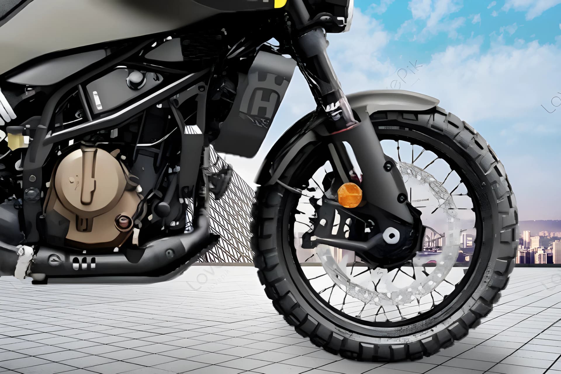 Husqvarna Svartpilen Front Wheel View