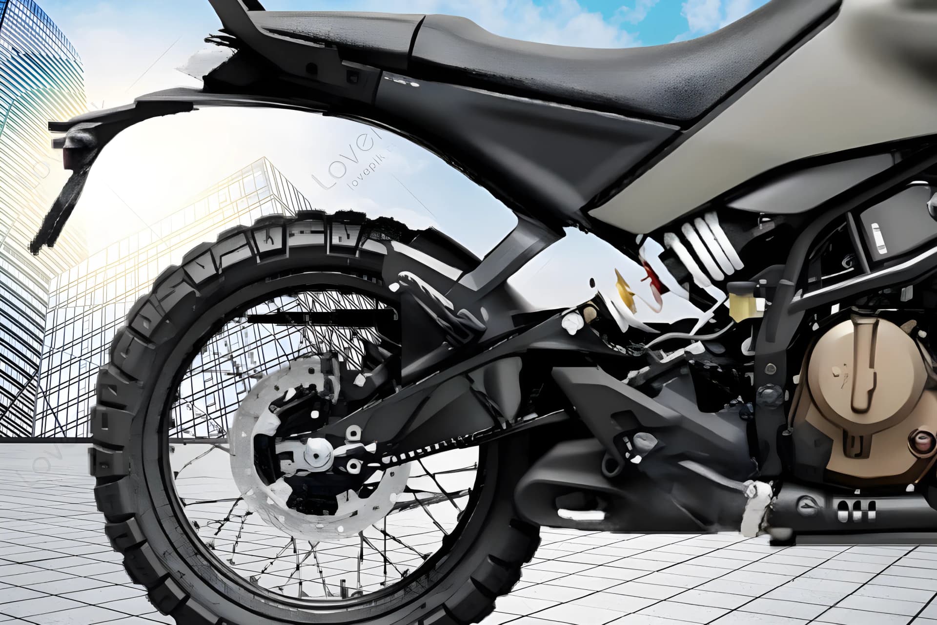 Husqvarna Svartpilen Rear Wheel View