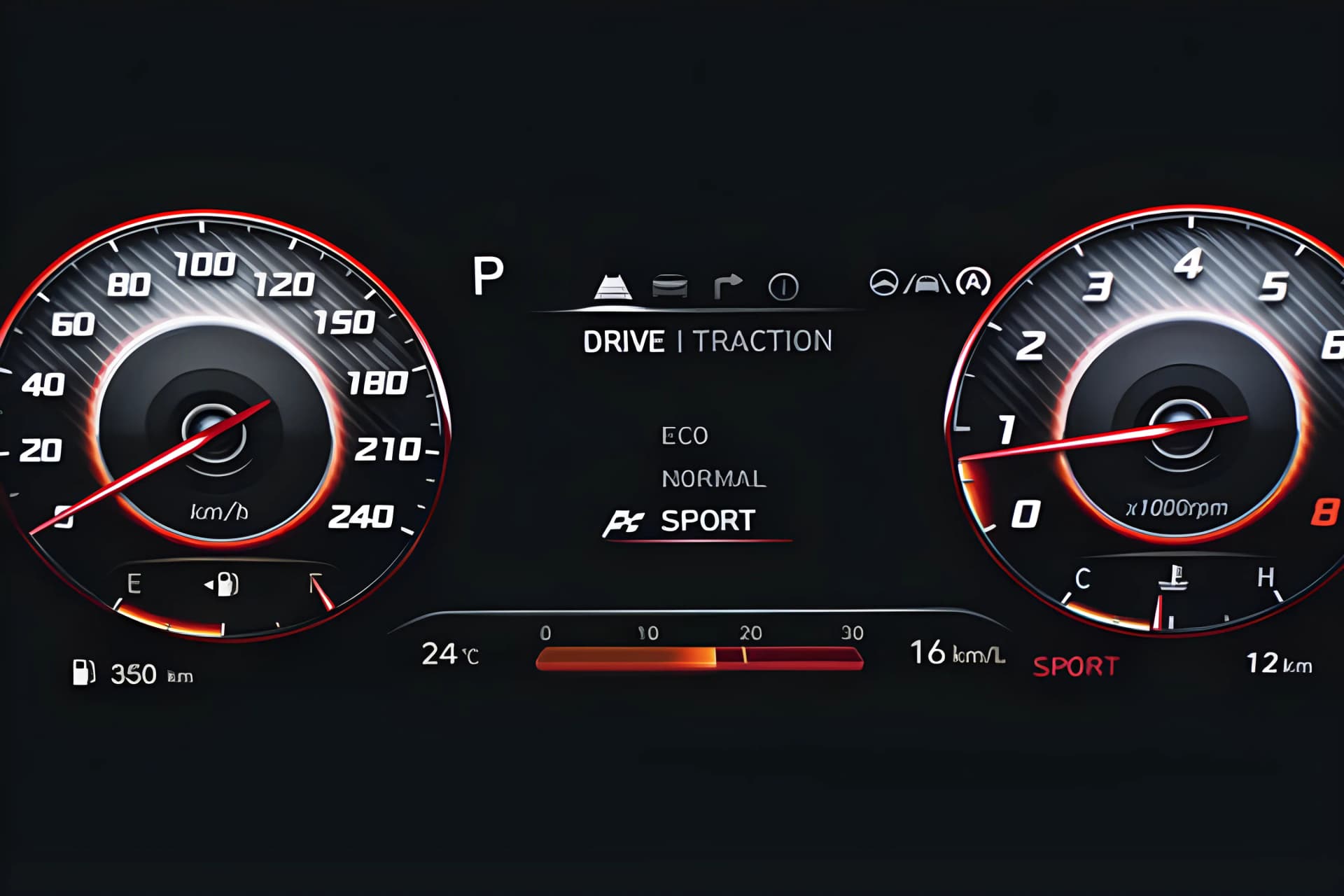 Hyundai Alcazar Meter View