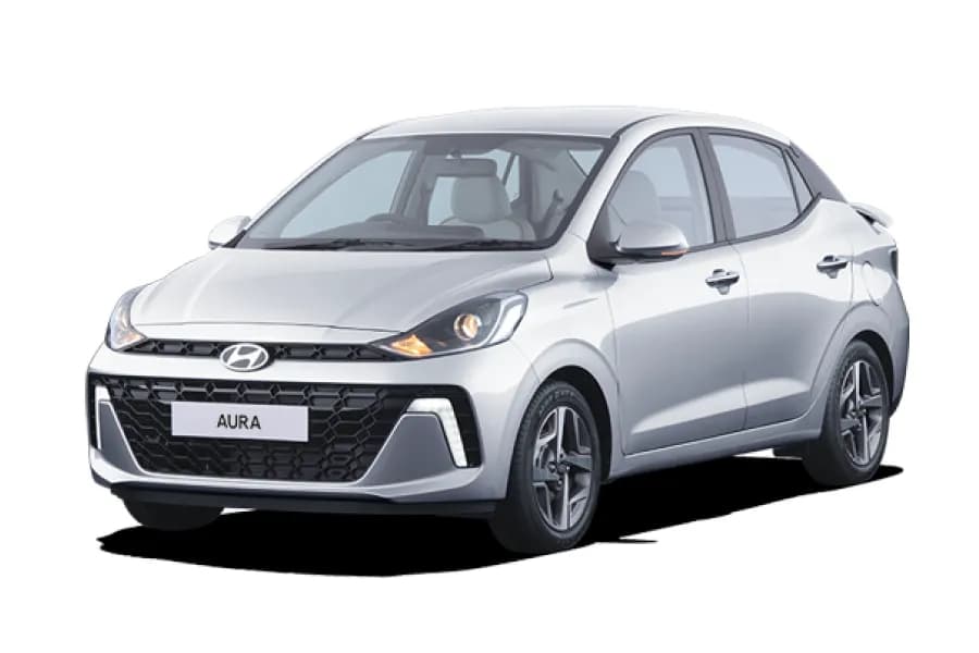 Hyundai Aura Typhoon Silver color