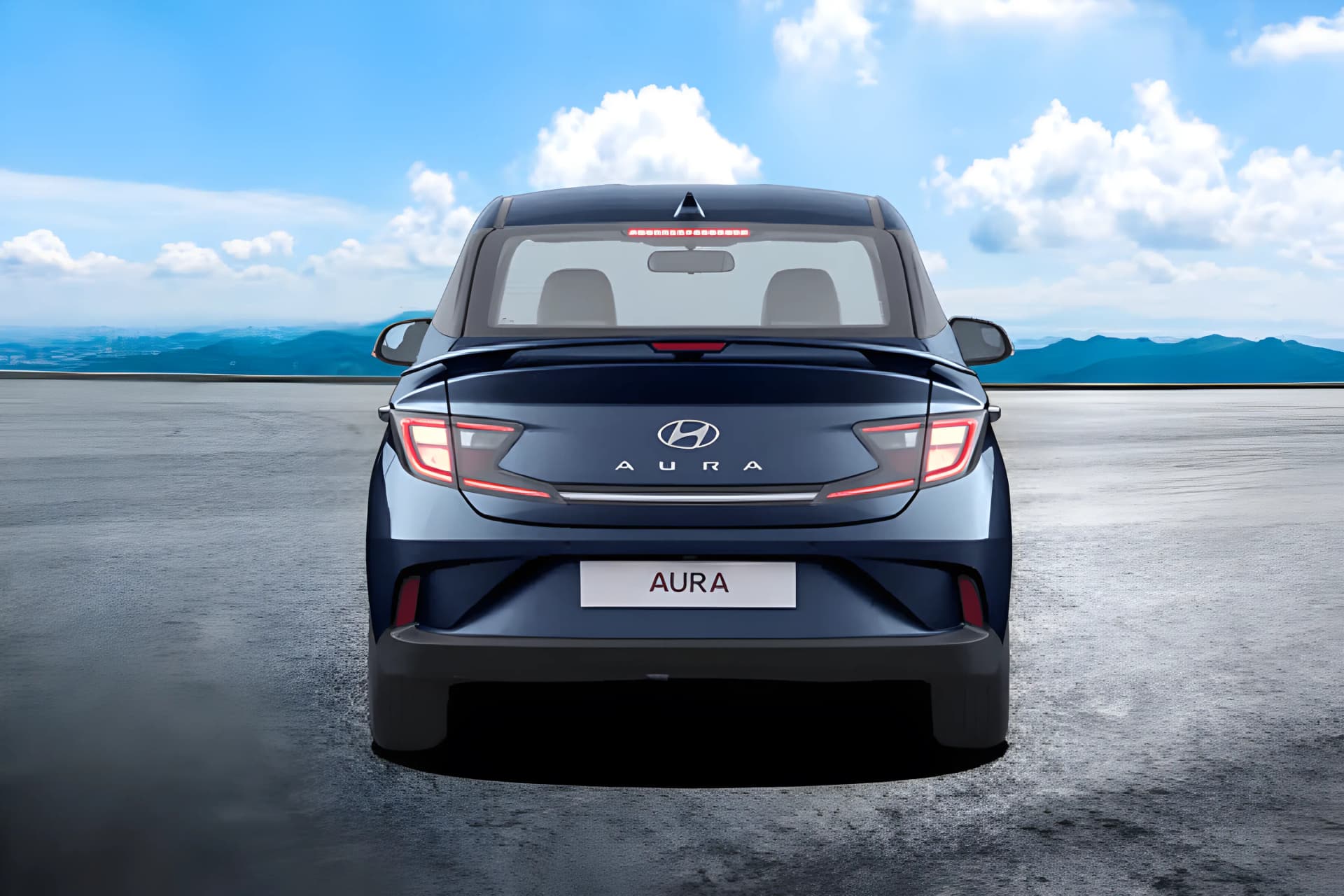 Hyundai Aura Rear View